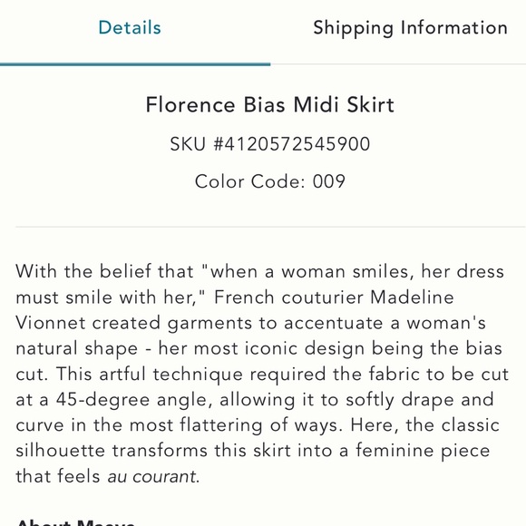 Maeve Florence Bias Midi Skirt - Picture 4 of 8